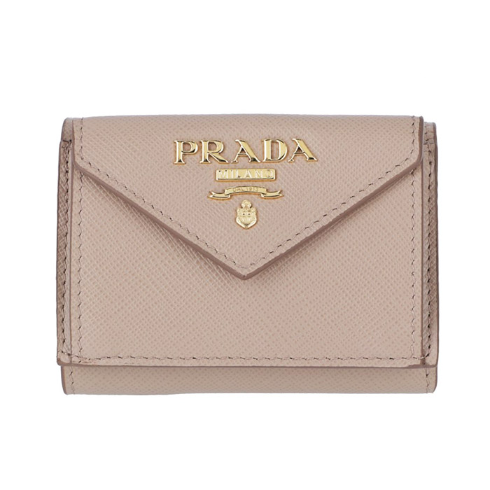 プラダ PRADA 三つ折り財布 ミニ財布 レディース サフィアーノ 